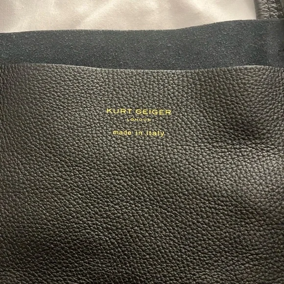 Black Leather Tote Bag - Picture 3 of 6